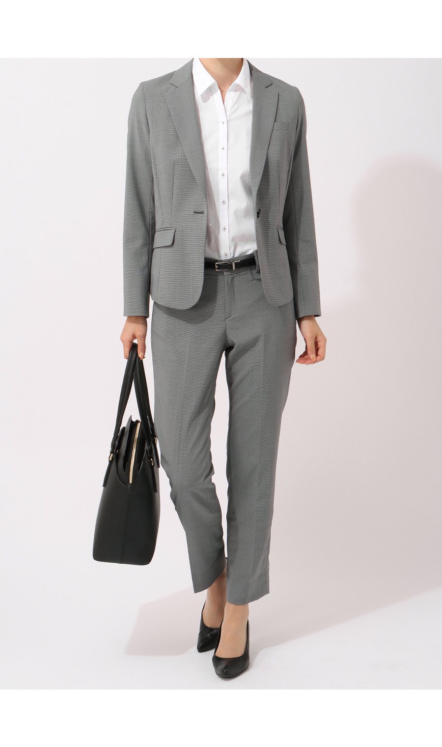 【訳アリ商品】1ボタンテーラードジャケット【セットアップ着用可】 グレー 5号