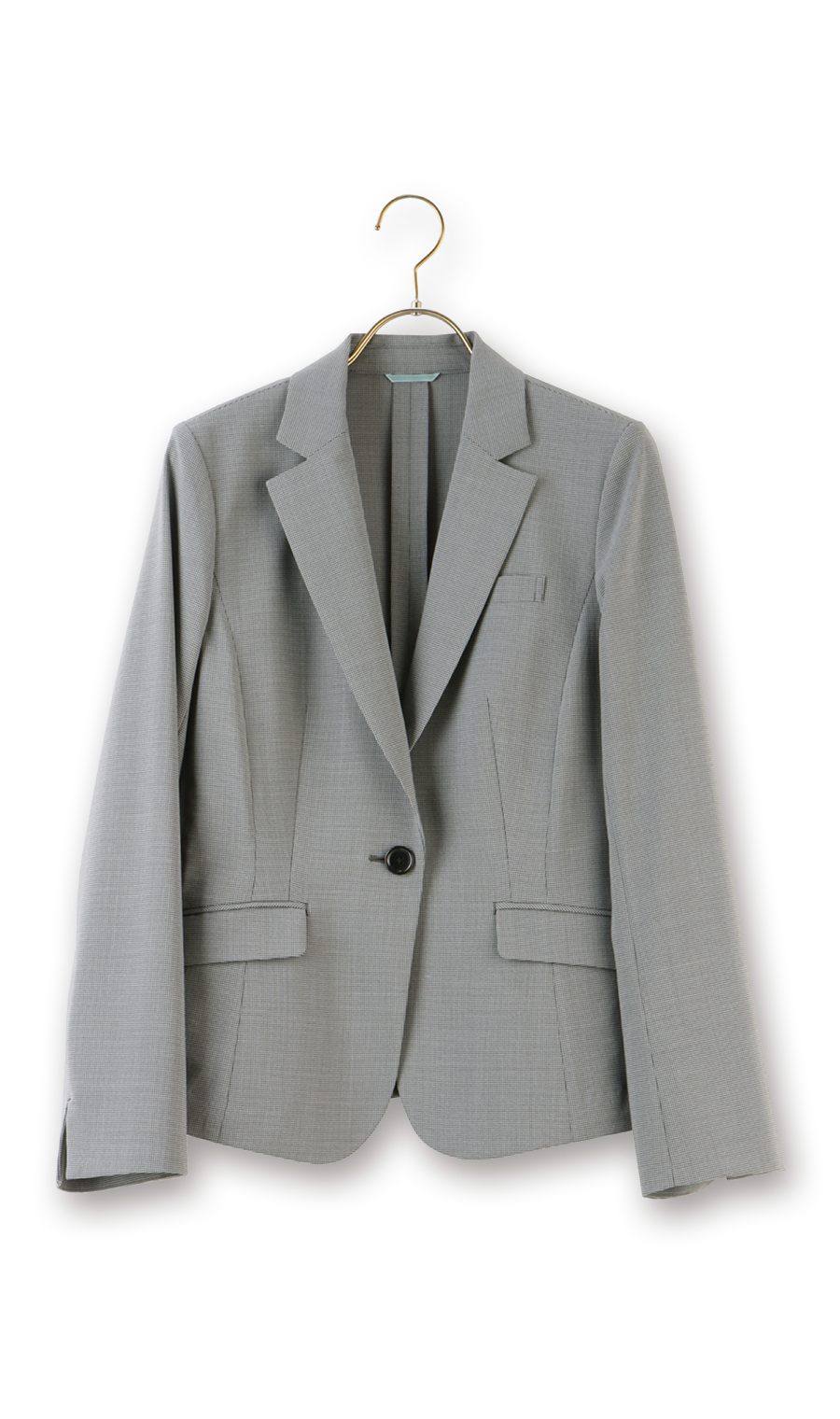 【訳アリ商品】1ボタンテーラードジャケット【セットアップ着用可】 グレー 5号