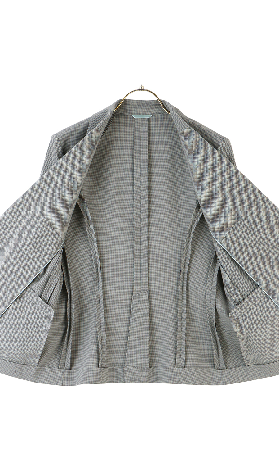 【訳アリ商品】1ボタンテーラードジャケット【セットアップ着用可】 グレー 5号