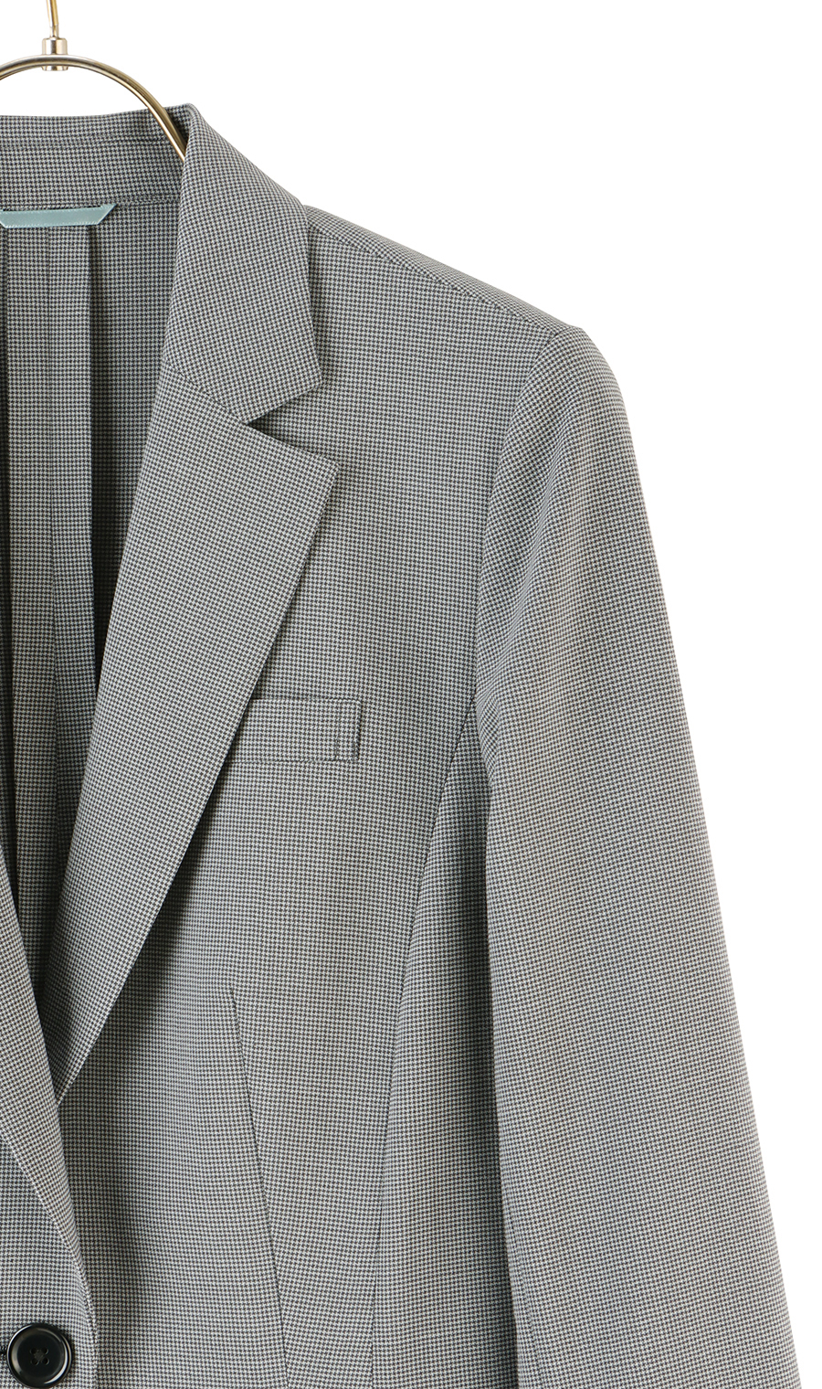 【訳アリ商品】1ボタンテーラードジャケット【セットアップ着用可】 グレー 5号