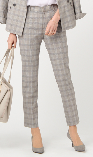 【訳アリ商品】ノータックテーパードパンツ【セットアップ着用可】【裾上げ済み】