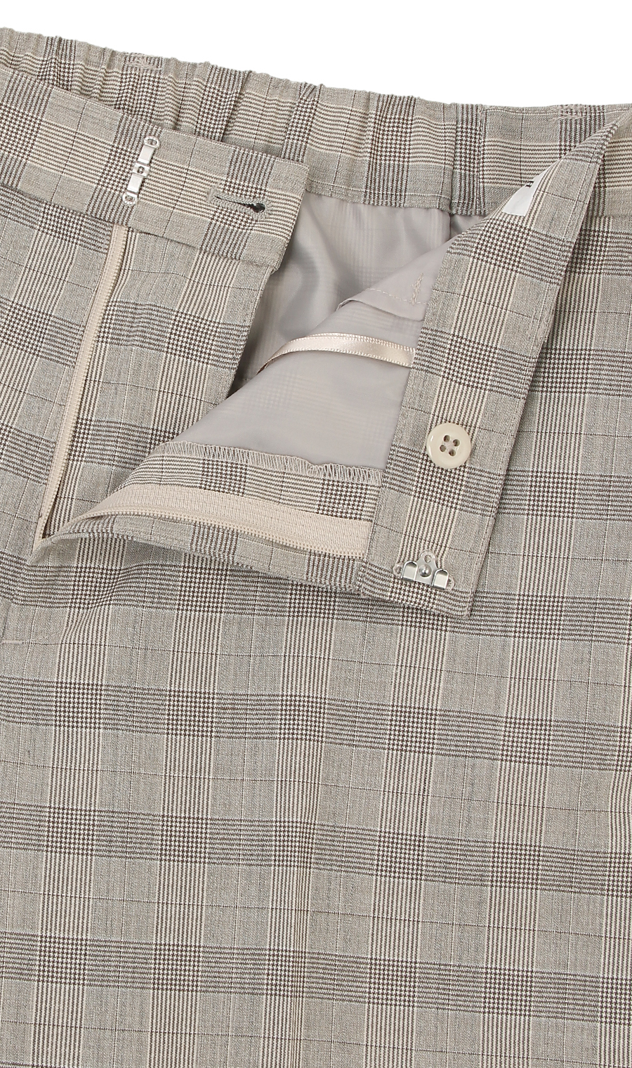 【訳アリ商品】ノータックテーパードパンツ【セットアップ着用可】【裾上げ済み】 ベージュ 7号