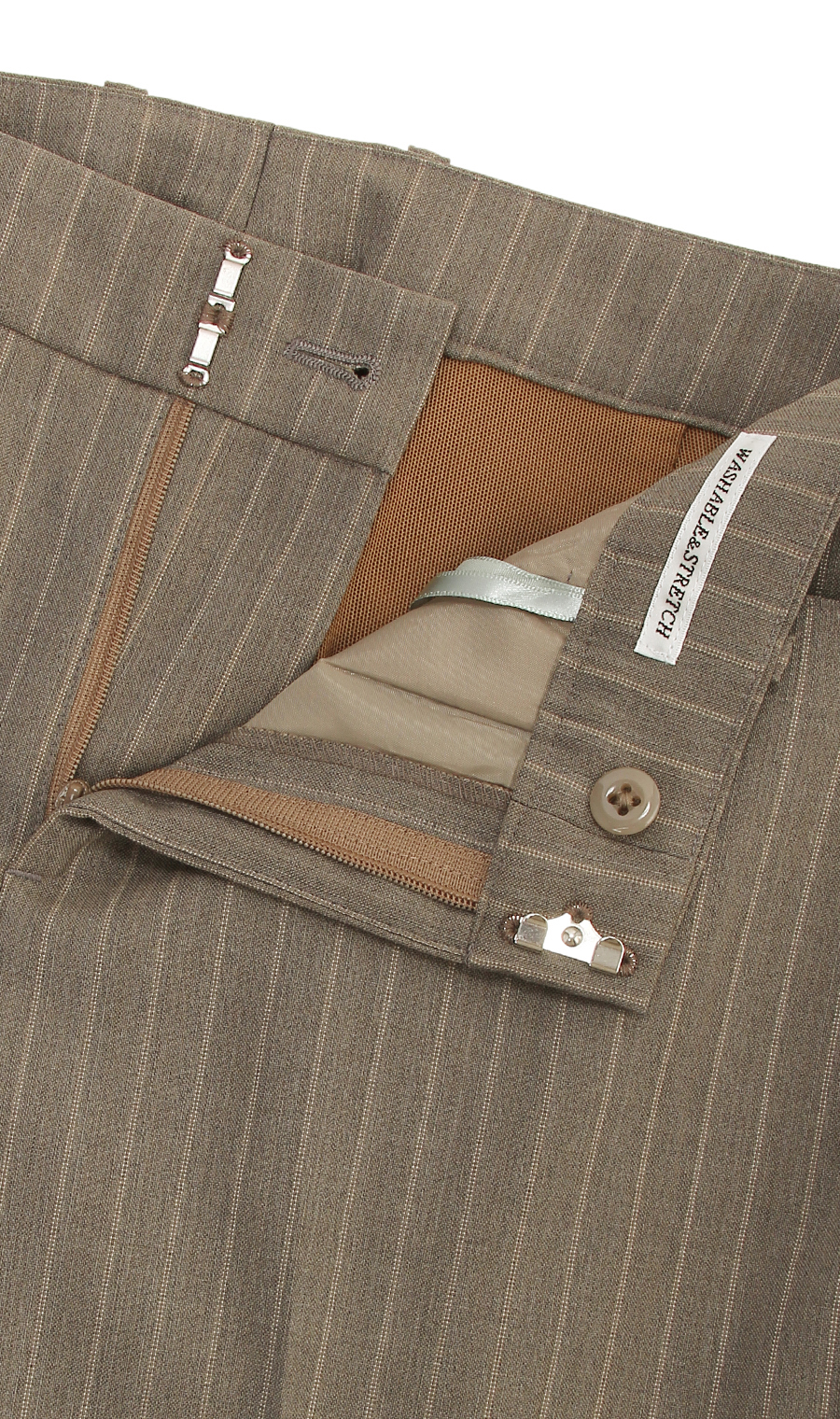 【訳アリ商品】テーパードパンツ【セットアップ着用可】【ウォッシャブル】【裾上げ済み】 ベージュ 21号