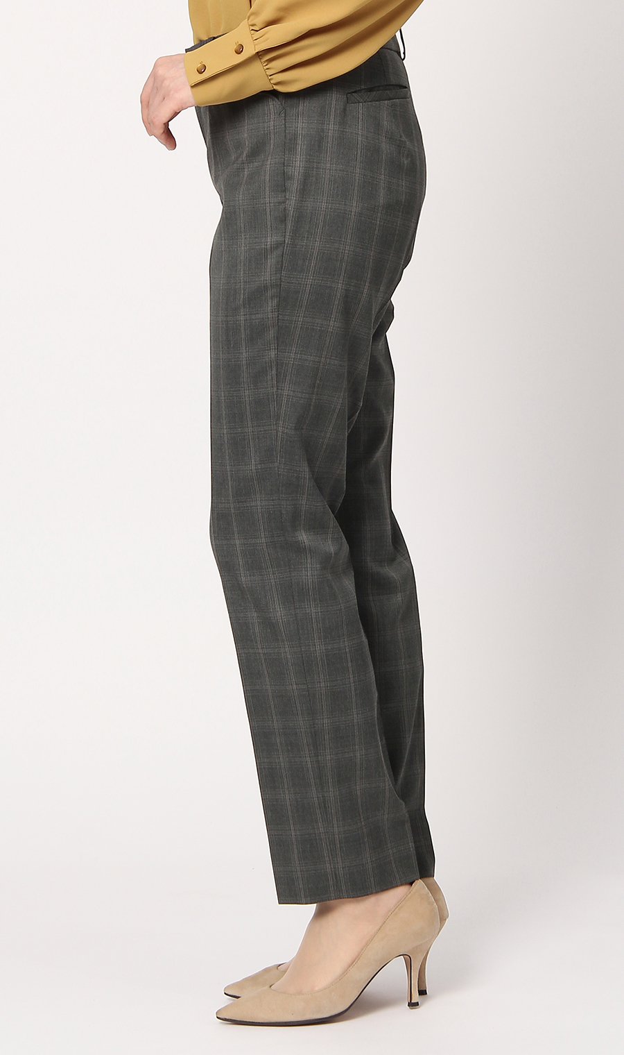 【訳アリ商品】テーパードパンツ【セットアップ着用可】【裾上げ済み】 グレー 21号