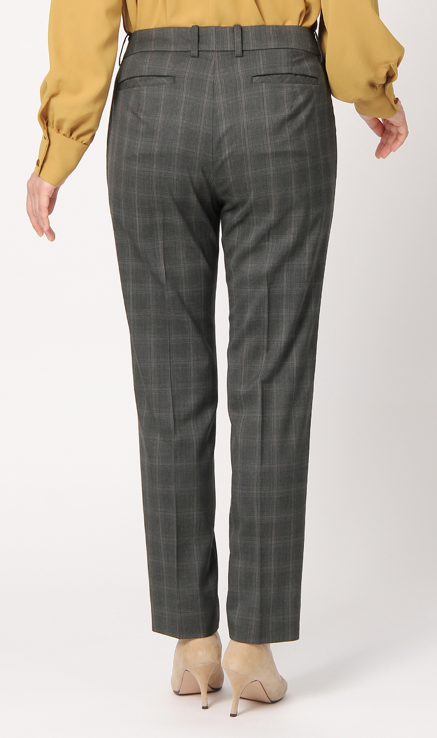 【訳アリ商品】テーパードパンツ【セットアップ着用可】【裾上げ済み】 グレー 21号