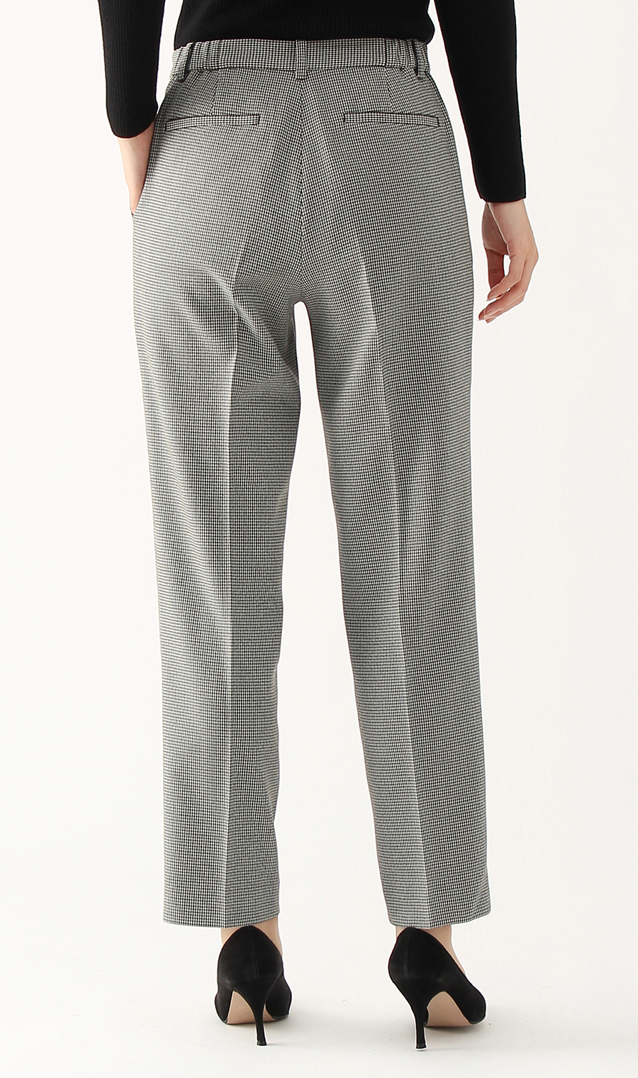 【訳アリ商品】ワンタックテーパードパンツ【セットアップ着用可】【裾上げ済み】 グレー 7号