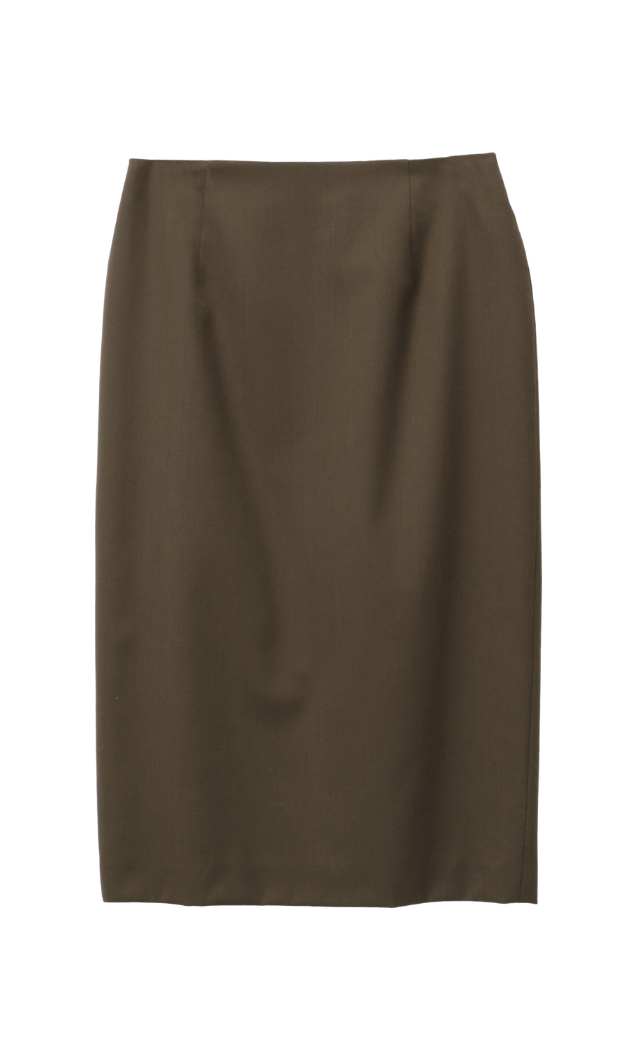 【訳アリ商品】ロング丈タイトスカート【セットアップ着用可】 ブラウン 9号