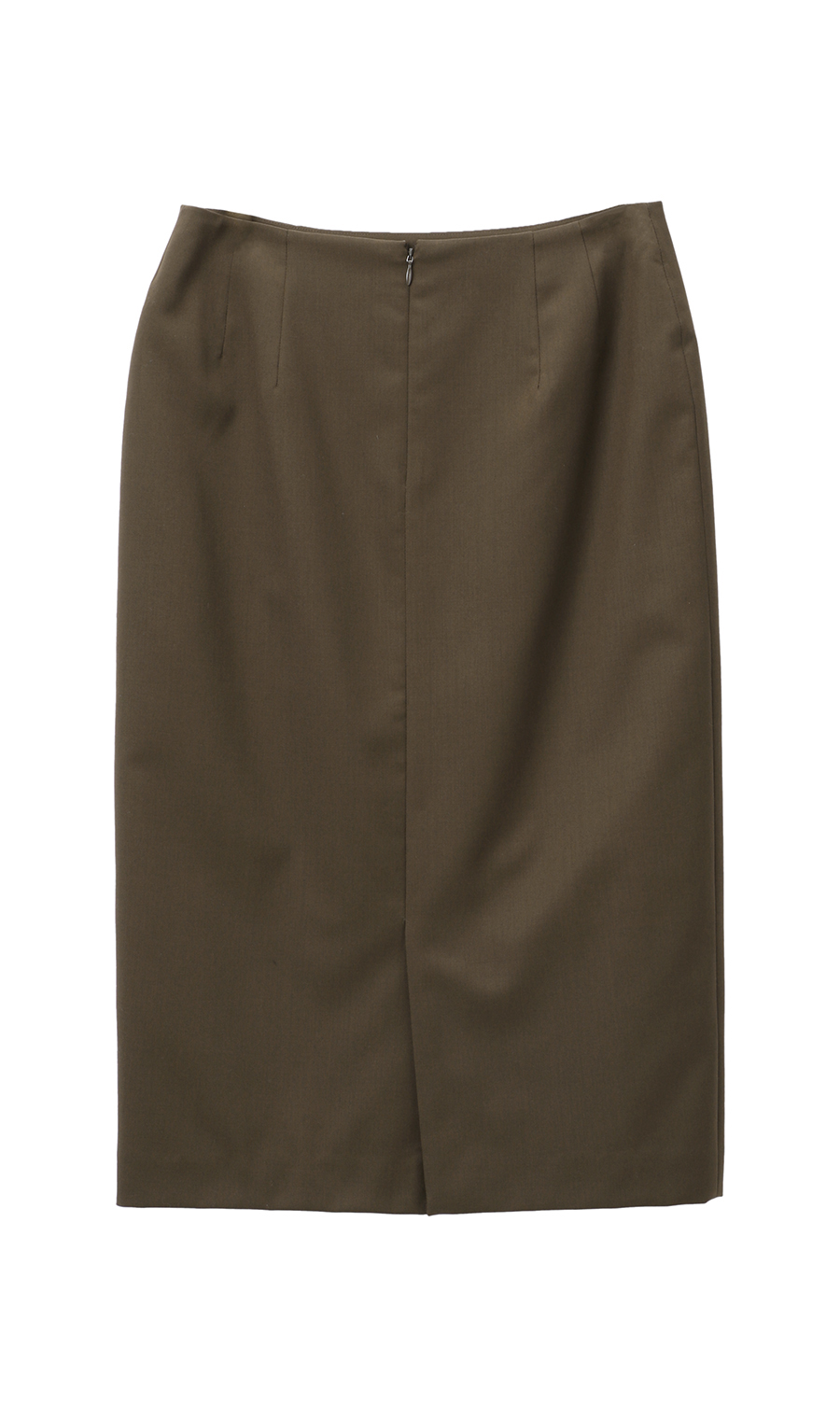 【訳アリ商品】ロング丈タイトスカート【セットアップ着用可】 ブラウン 9号