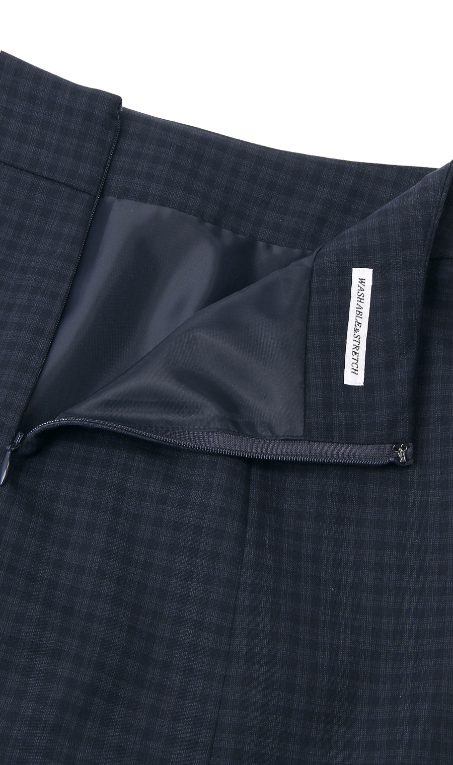 【訳アリ商品】セミフレアスカート【セットアップ着用可】 ネイビー 9号