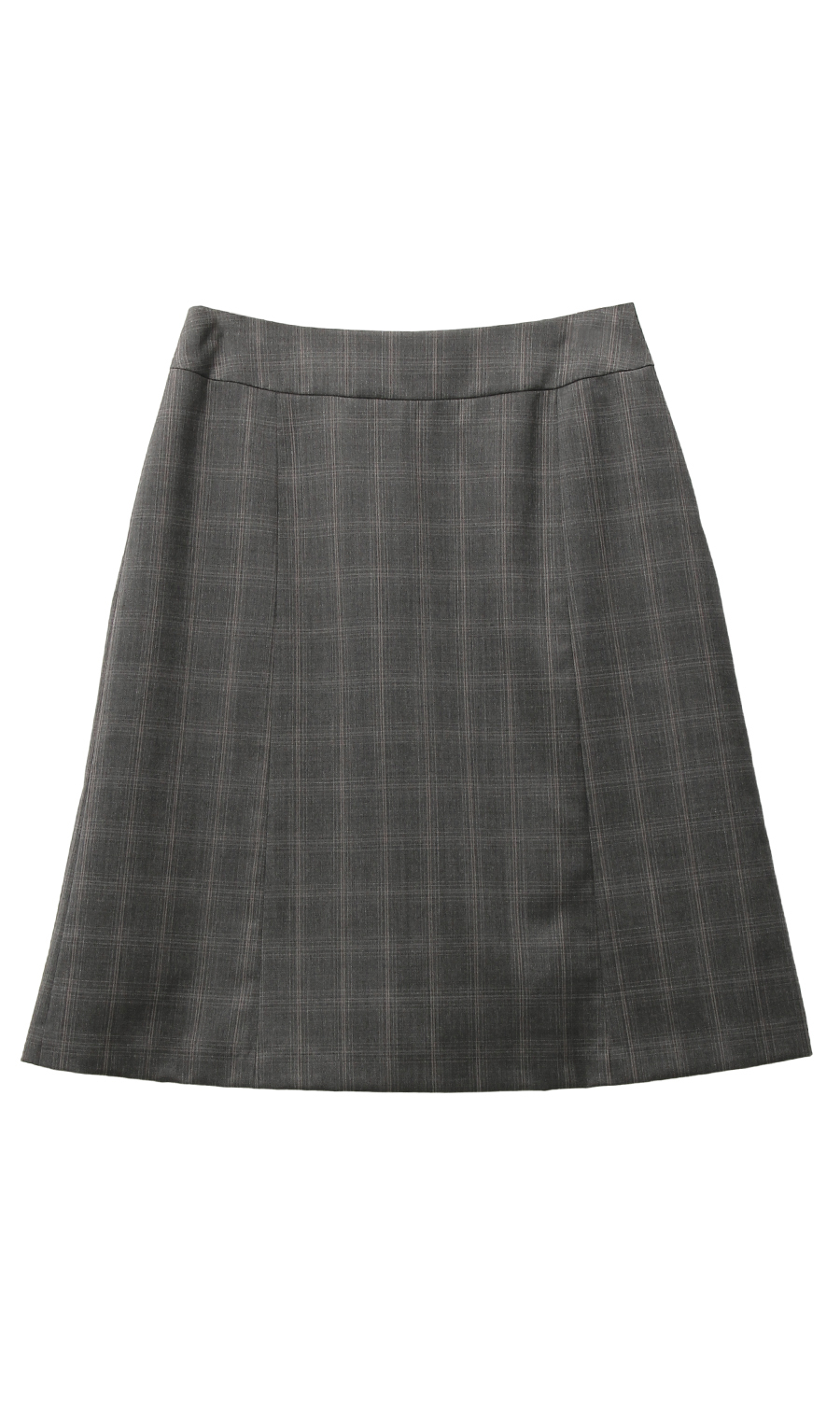 【訳アリ商品】セミフレアスカート【セットアップ着用可】 グレー 11号