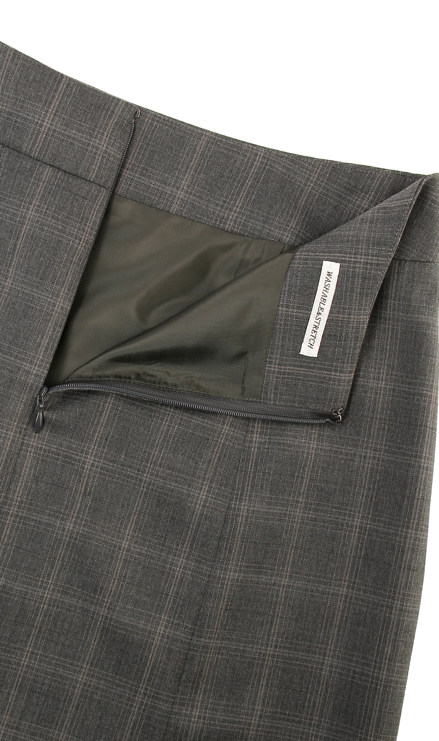 【訳アリ商品】セミフレアスカート【セットアップ着用可】 グレー 11号