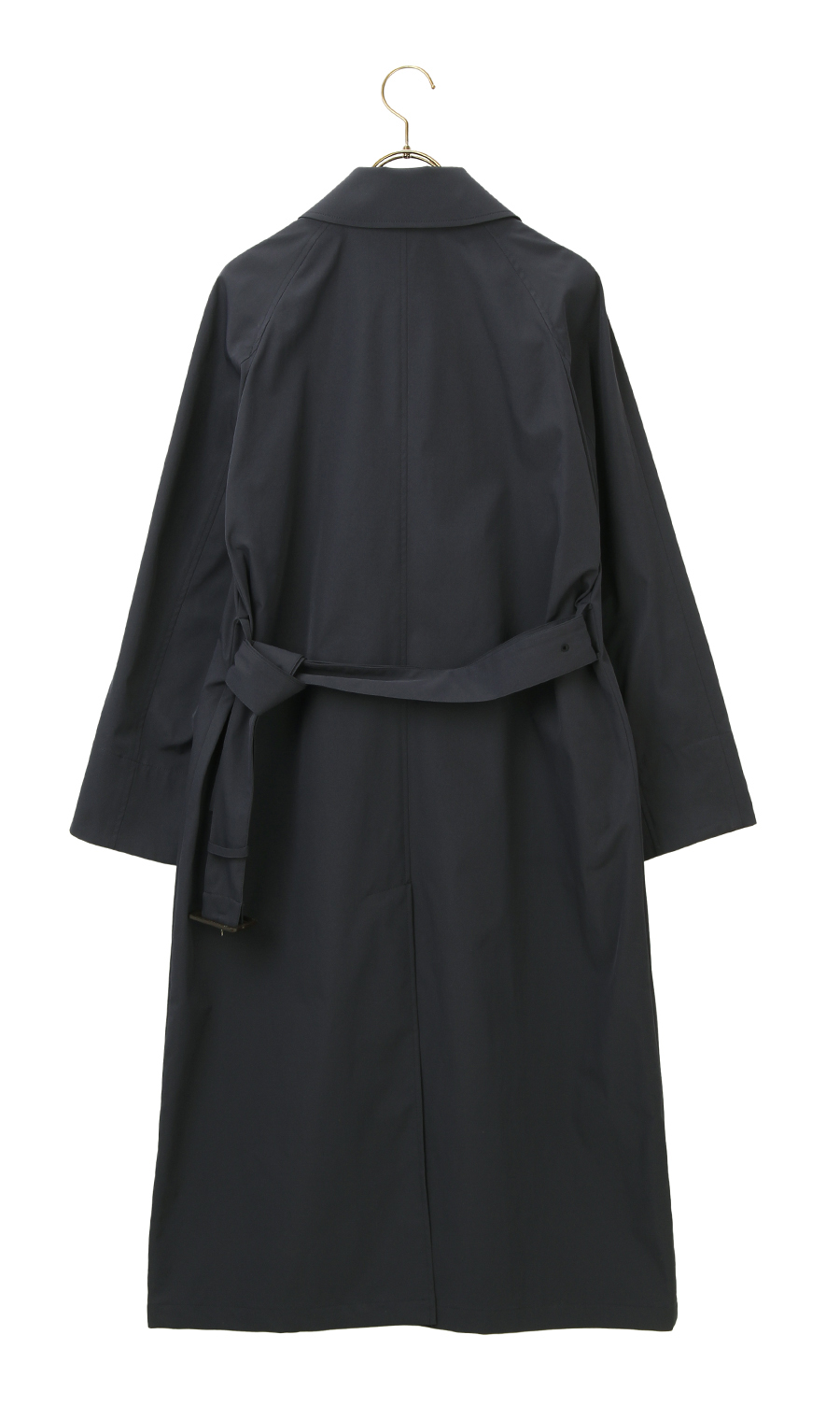 【訳アリ商品】ステンカラーコート【撥水加工】 ネイビー 9号