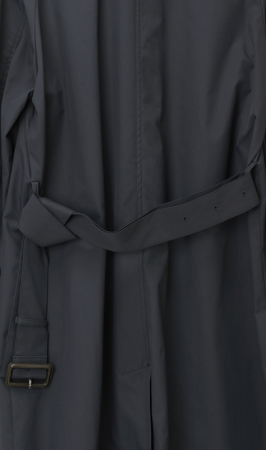 【訳アリ商品】ステンカラーコート【撥水加工】 ネイビー 9号