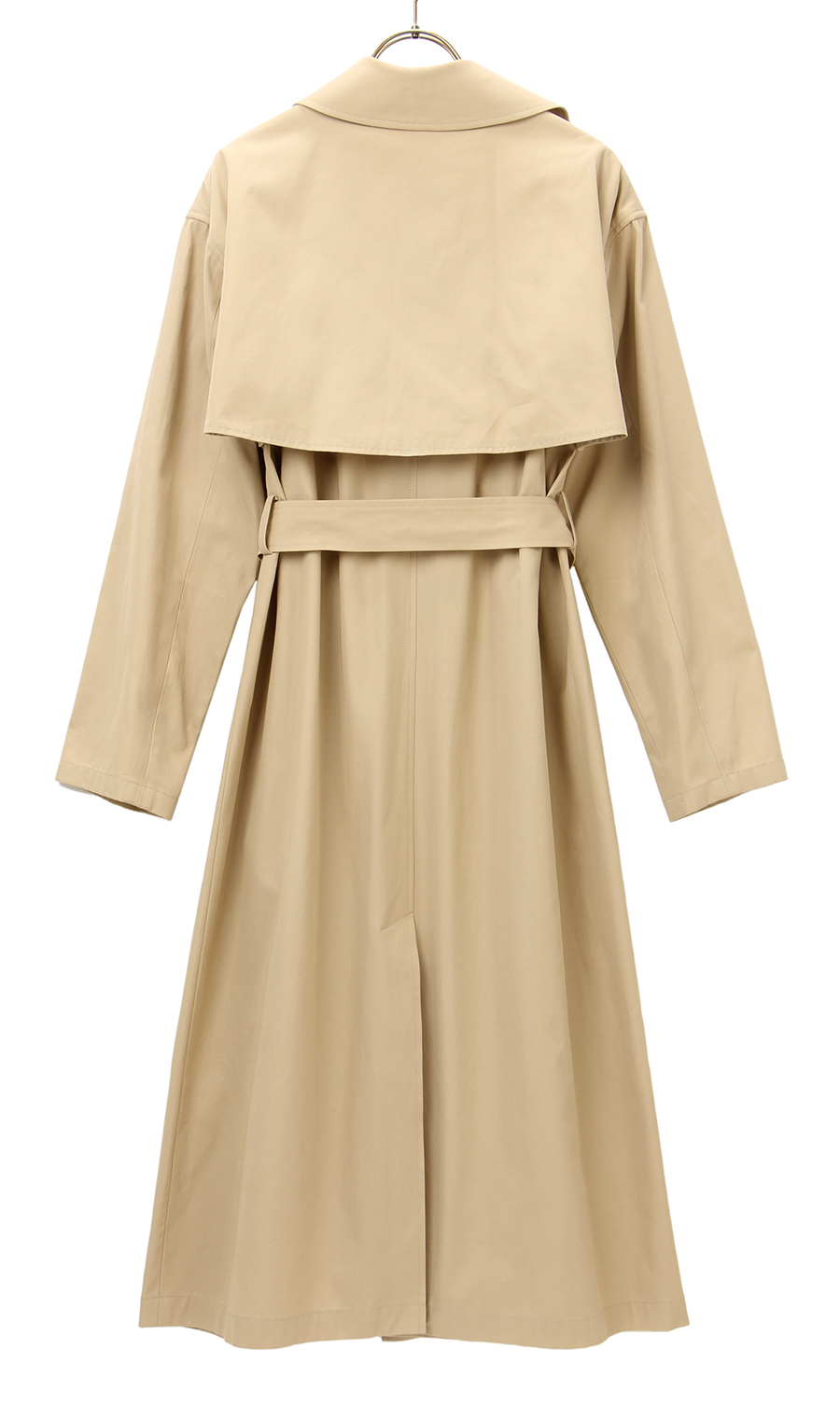 【訳アリ商品】ロングトレンチコート【一枚仕立て】 ベージュ 7号