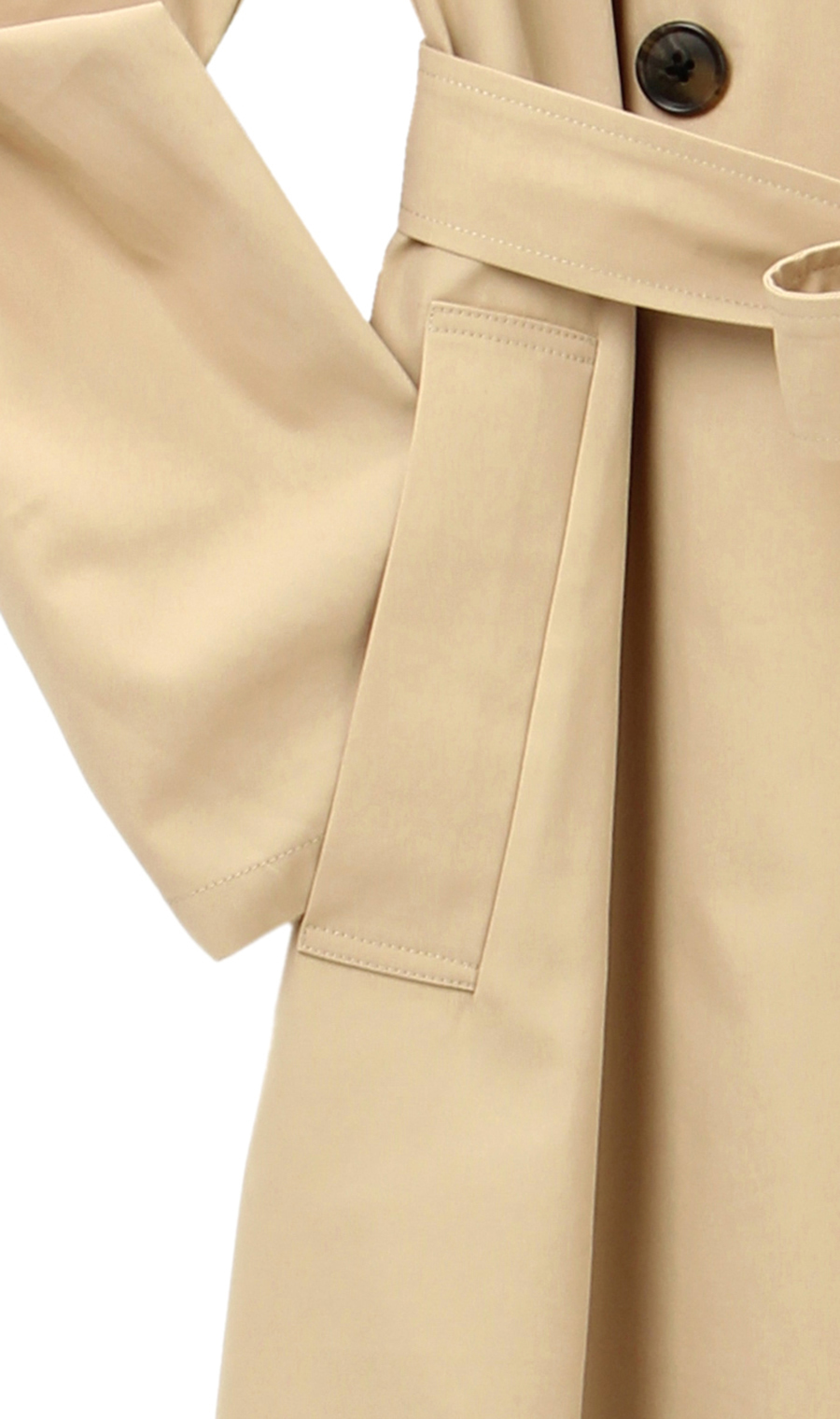 【訳アリ商品】ロングトレンチコート【一枚仕立て】 ベージュ 7号