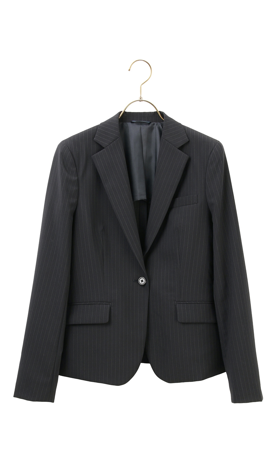 【訳アリ商品】1ボタンテーラードジャケット【セットアップ着用可】 ネイビー 5号