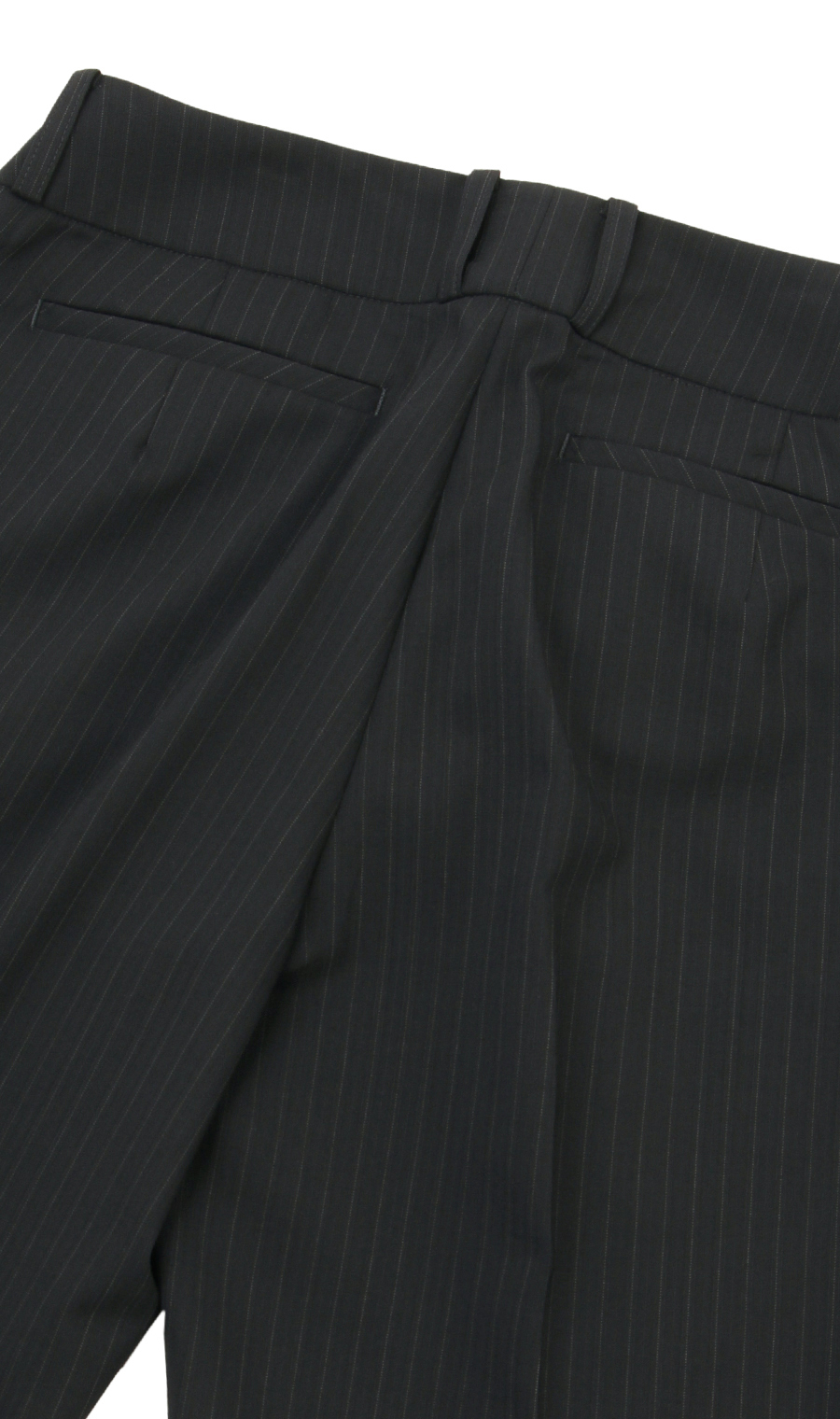 【訳アリ商品】セミフレアパンツ【セットアップ着用可】 ネイビー 15号