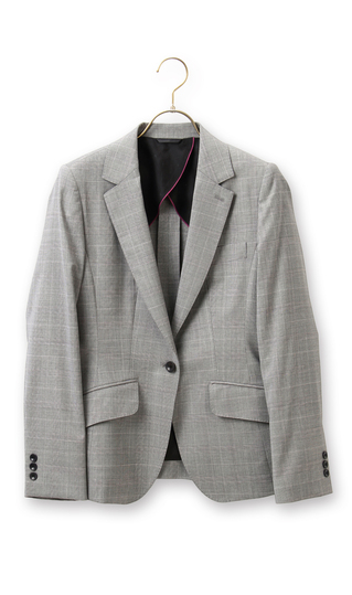 【訳アリ商品】1ボタンテーラードジャケット【イタリア製生地使用】【セットアップ着用可】