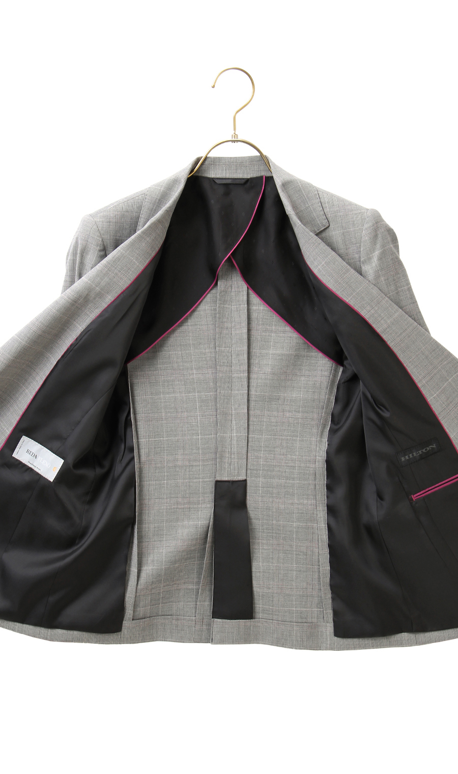 【訳アリ商品】1ボタンテーラードジャケット【イタリア製生地使用】【セットアップ着用可】 グレー 7号