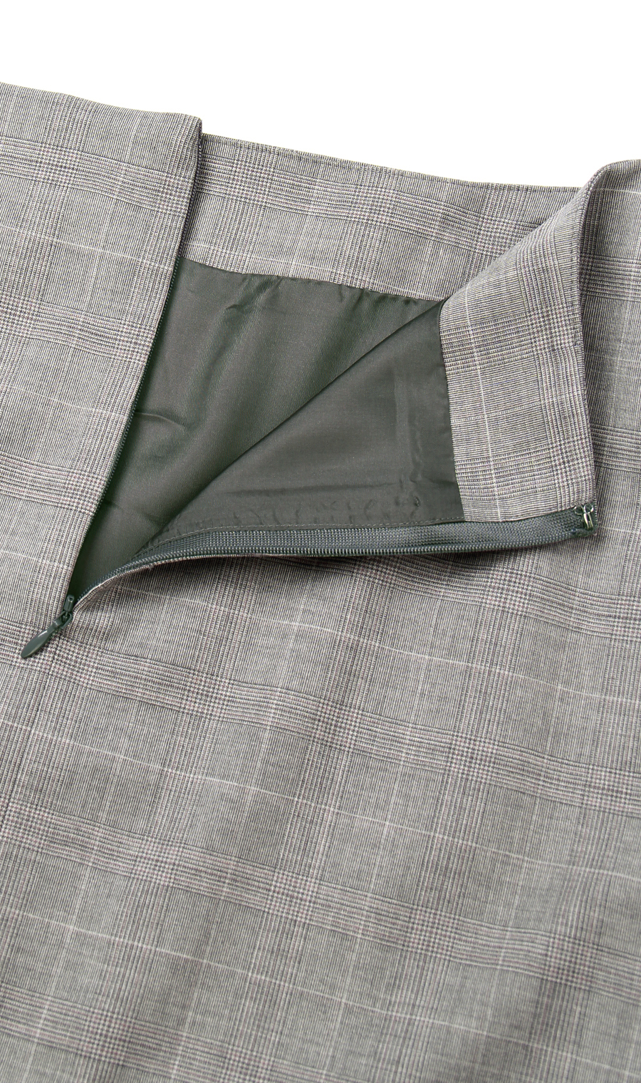 【訳アリ商品】タイトスカート【イタリア製生地使用】【セットアップ着用可】 グレー 21号