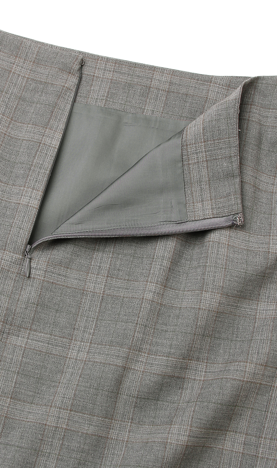 【訳アリ商品】タイトスカート【イタリア製生地使用】【セットアップ着用可】 グレー 5号