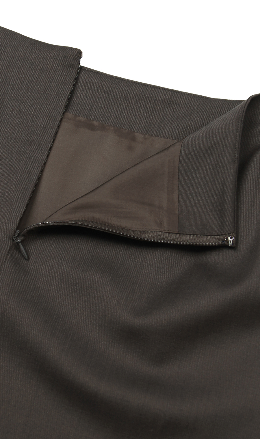 【訳アリ商品】タイトスカート【イタリア製生地使用】【セットアップ着用可】 ブラウン 7号