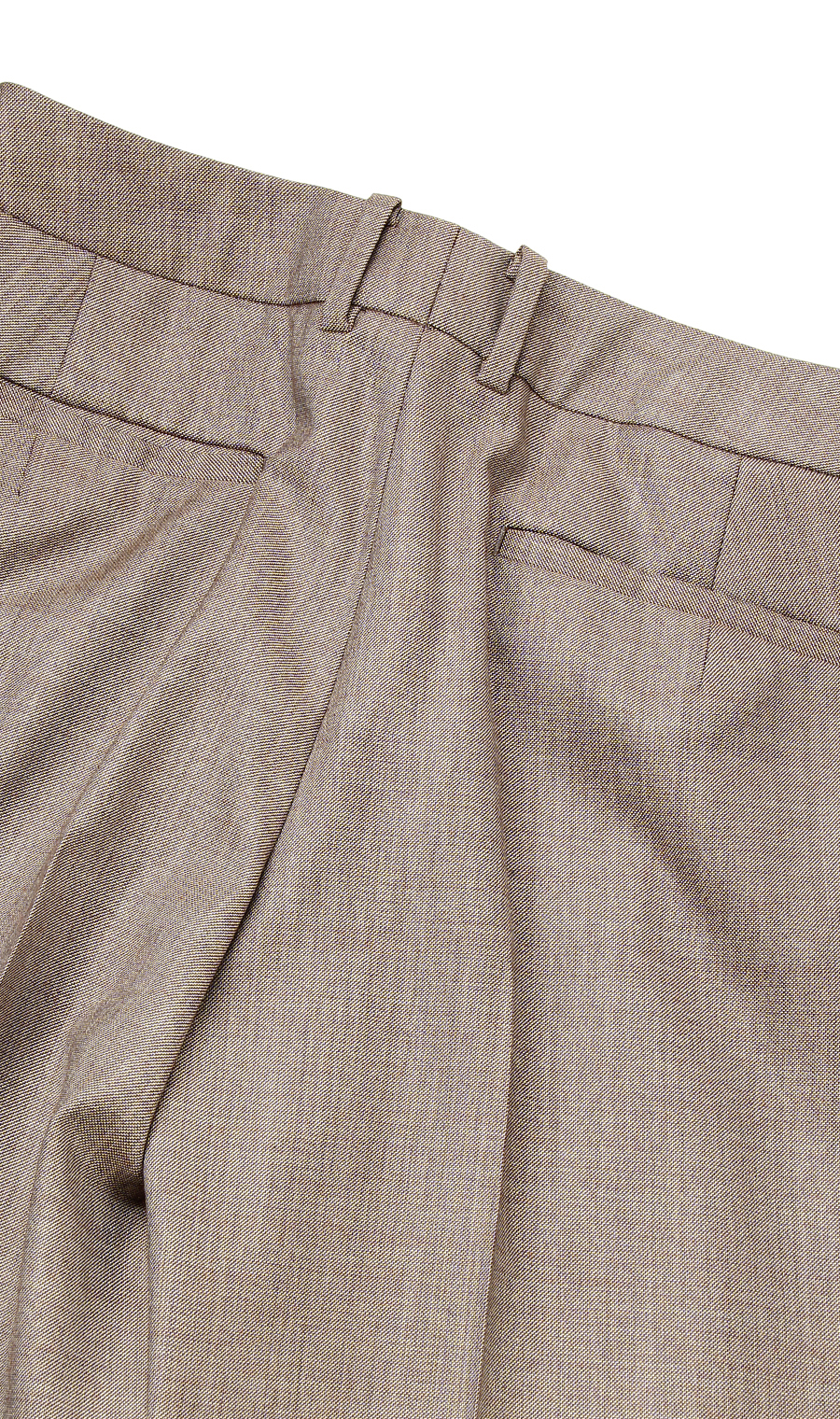 【訳アリ商品】セミフレアパンツ【イタリア製生地使用】【セットアップ着用可】 ベージュ 19号