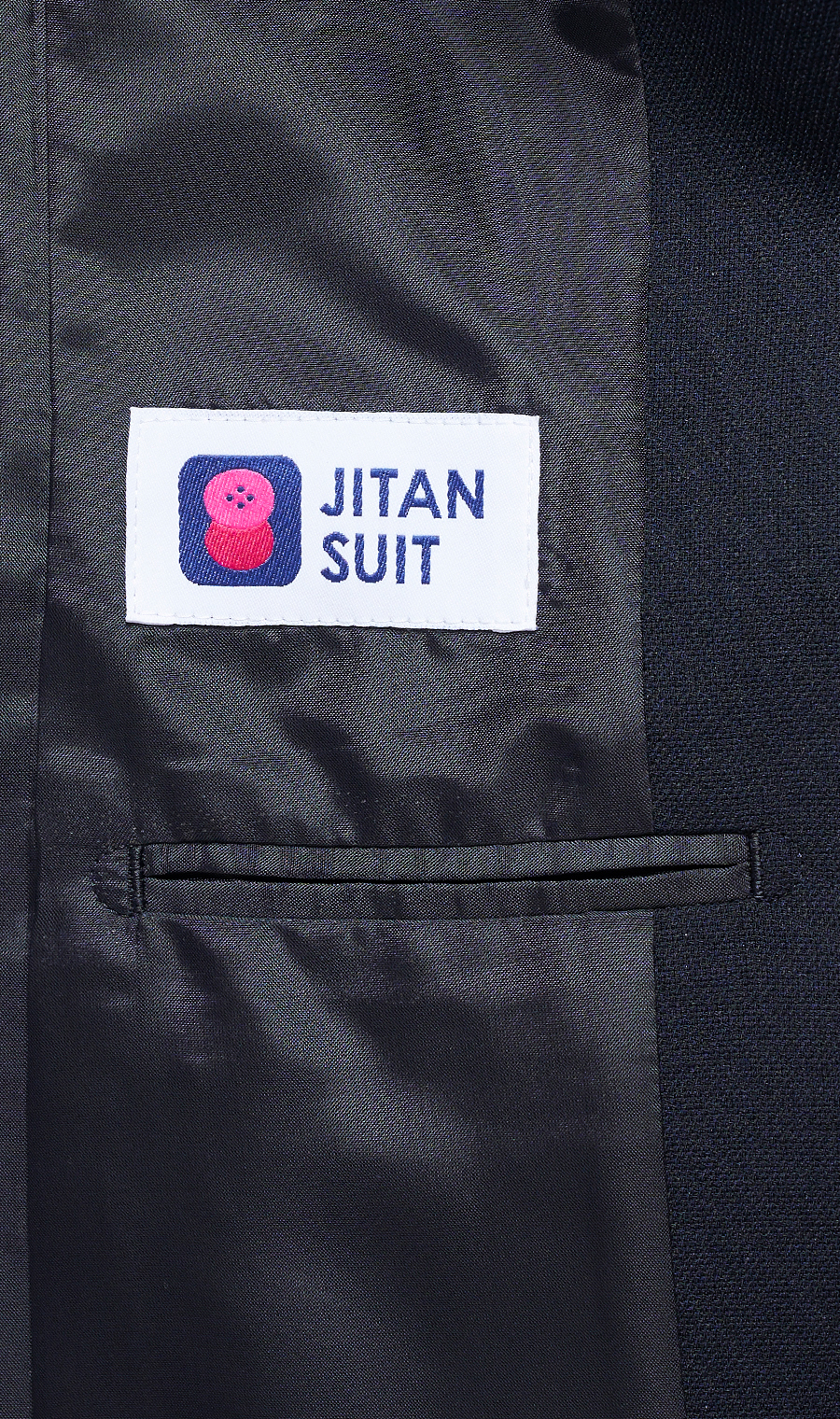 【訳アリ商品】JITAN SUIT【ジャケット】【セットアップ着用可】 ネイビー S