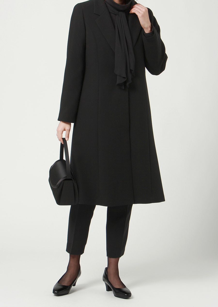 【訳アリ商品】チェスターコート【フォーマル対応コート】 ブラック 15号