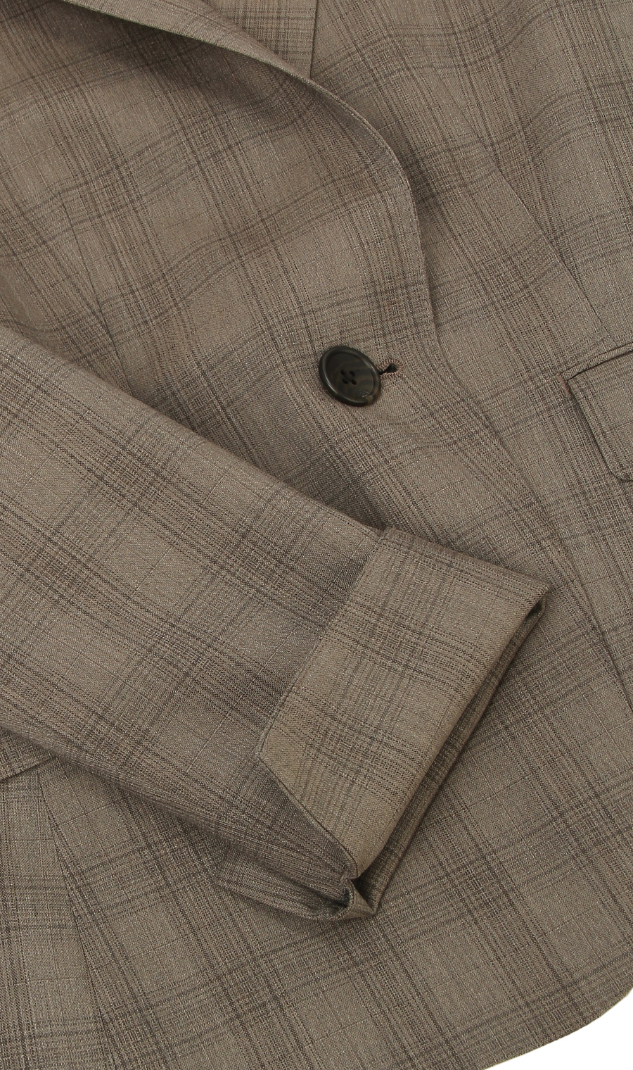 【訳アリ商品】1ボタンミドル丈テーラードジャケット【セットアップ着用可】 グレージュ 3号