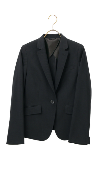 【訳アリ商品】1ボタンミドル丈テーラードジャケット【セットアップ着用可】