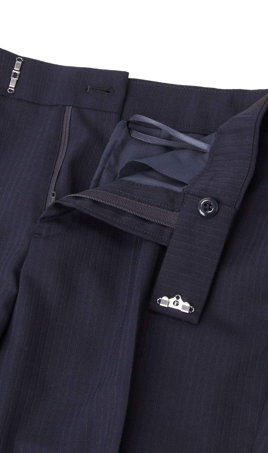 【訳アリ商品】テーパードパンツ【セットアップ着用可】【裾上げ済み】 ネイビー 7号