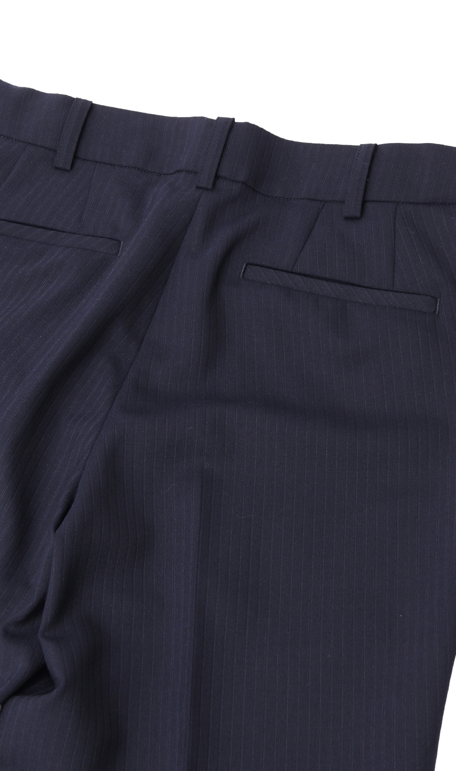 【訳アリ商品】テーパードパンツ【セットアップ着用可】【裾上げ済み】 ネイビー 7号