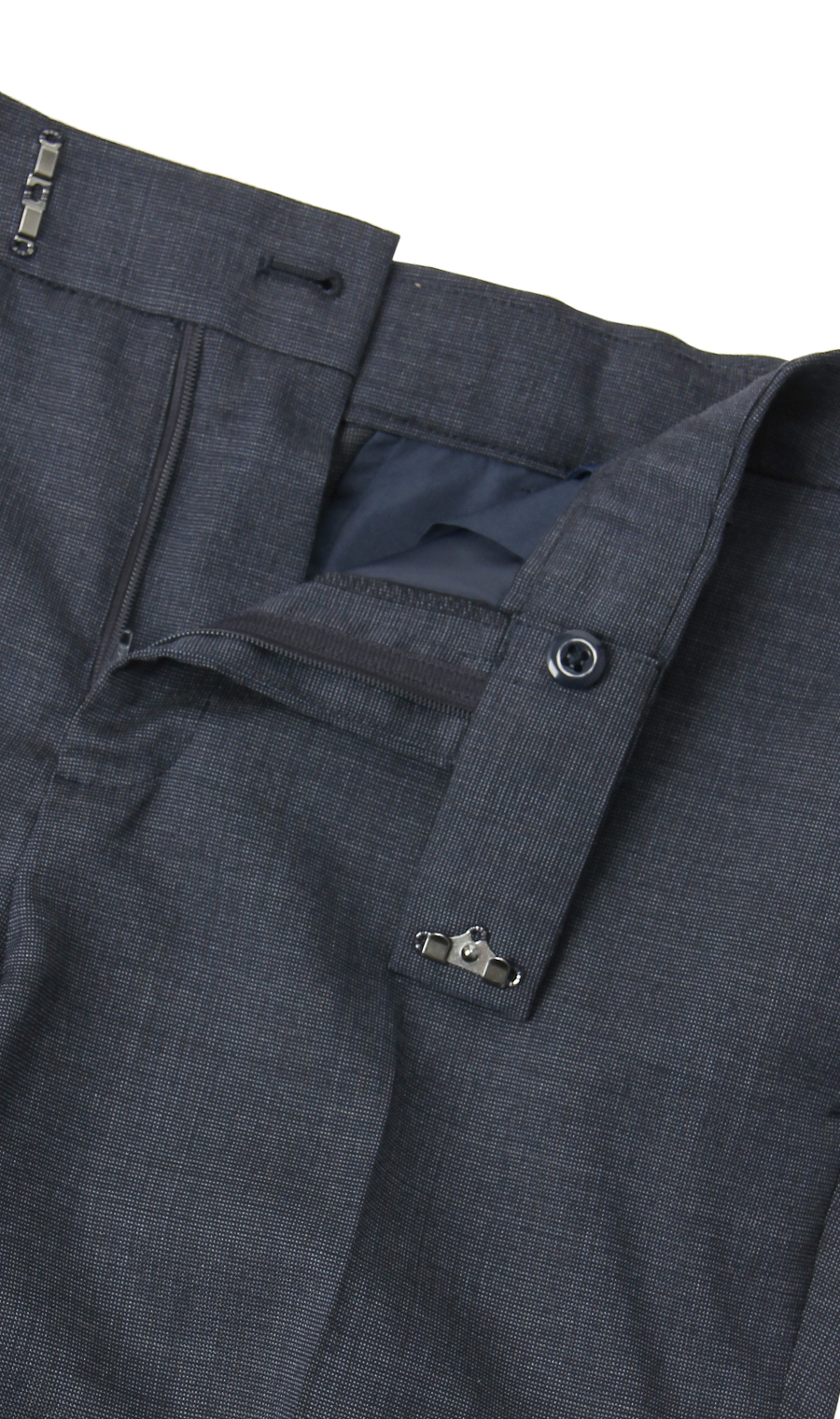 【訳アリ商品】テーパードパンツ【セットアップ着用可】【裾上げ済み】 ネイビー 19号