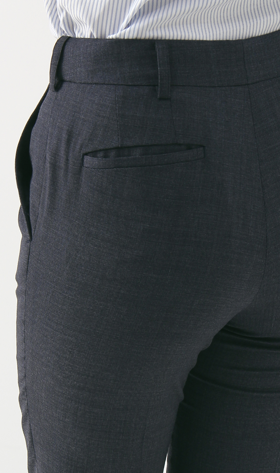 【訳アリ商品】テーパードパンツ【セットアップ着用可】【裾上げ済み】 ネイビー 19号