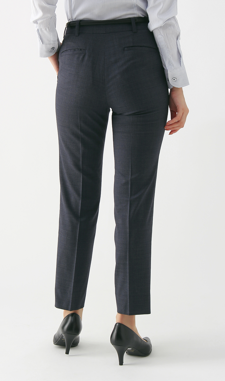 【訳アリ商品】テーパードパンツ【セットアップ着用可】【裾上げ済み】 ネイビー 19号