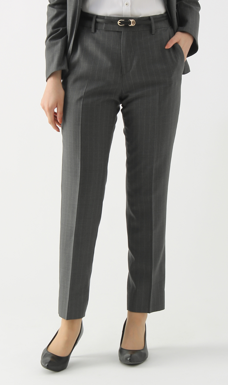 【訳アリ商品】テーパードパンツ【9分丈】【セットアップ着用可】【裾上げ済み】 グレー 17号