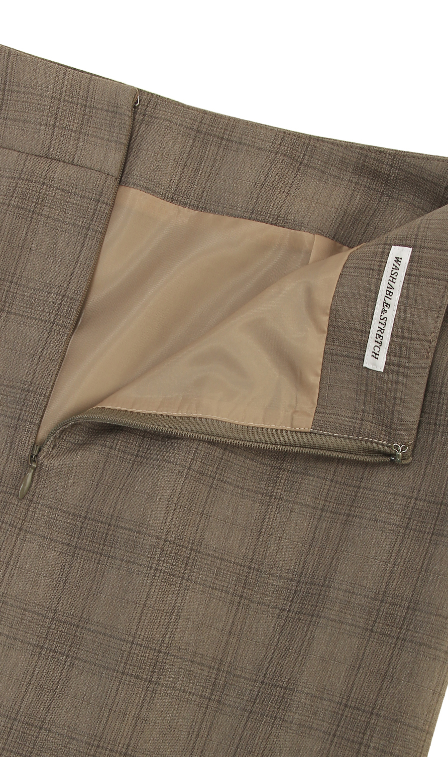 【訳アリ商品】タイトスカート【セットアップ着用可】 グレージュ 17号