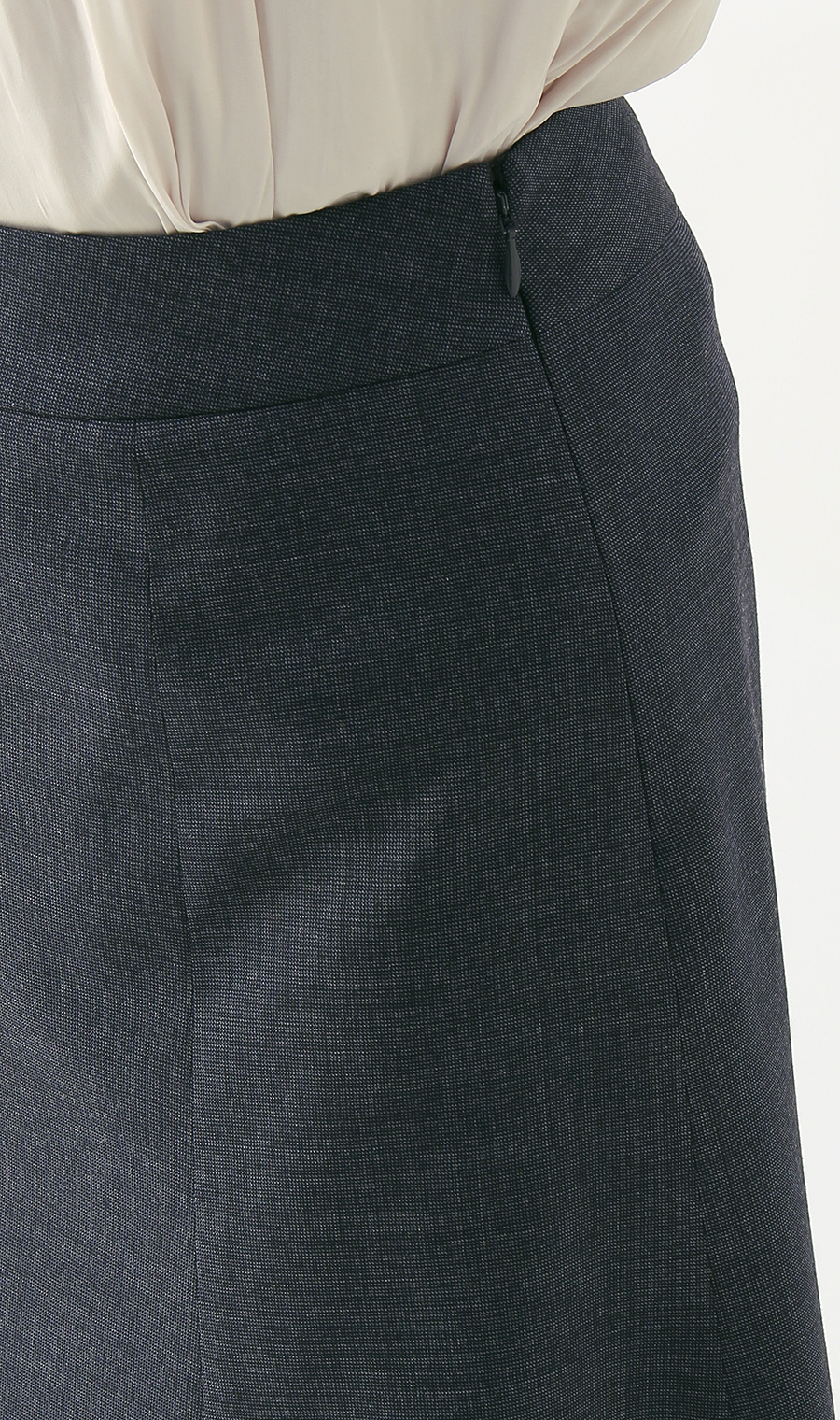 【訳アリ商品】フレアスカート【セットアップ着用可】 ネイビー 9号