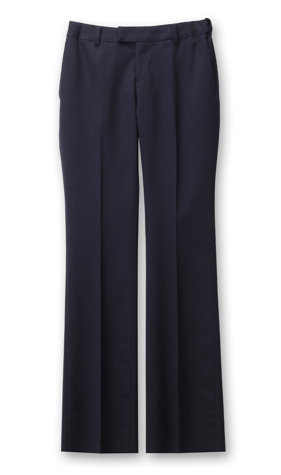 【訳アリ商品】セミフレアパンツ【セットアップ着用可】 ネイビー 7号