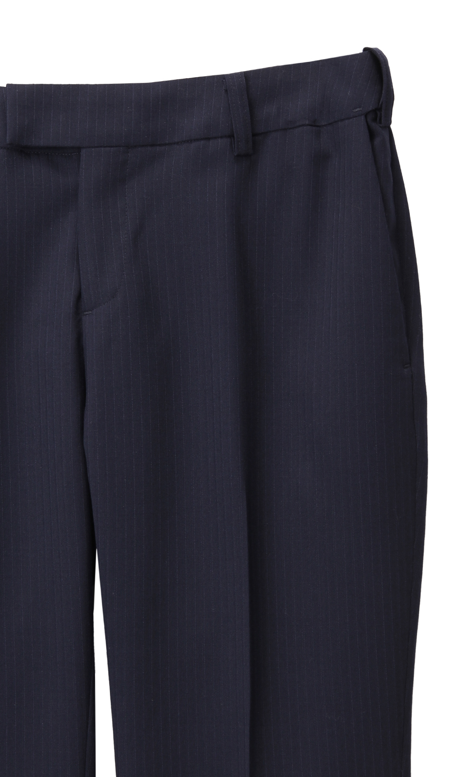 【訳アリ商品】セミフレアパンツ【セットアップ着用可】 ネイビー 7号