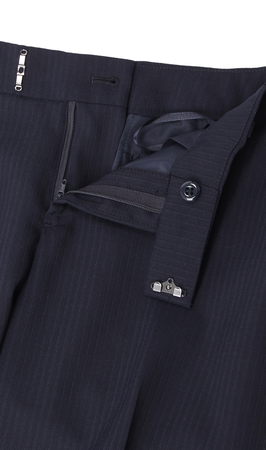 【訳アリ商品】セミフレアパンツ【セットアップ着用可】 ネイビー 7号