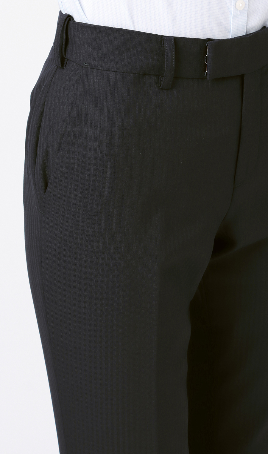 【訳アリ商品】テーパードパンツ【セットアップ着用可】【裾上げ済み】 ネイビー 3号