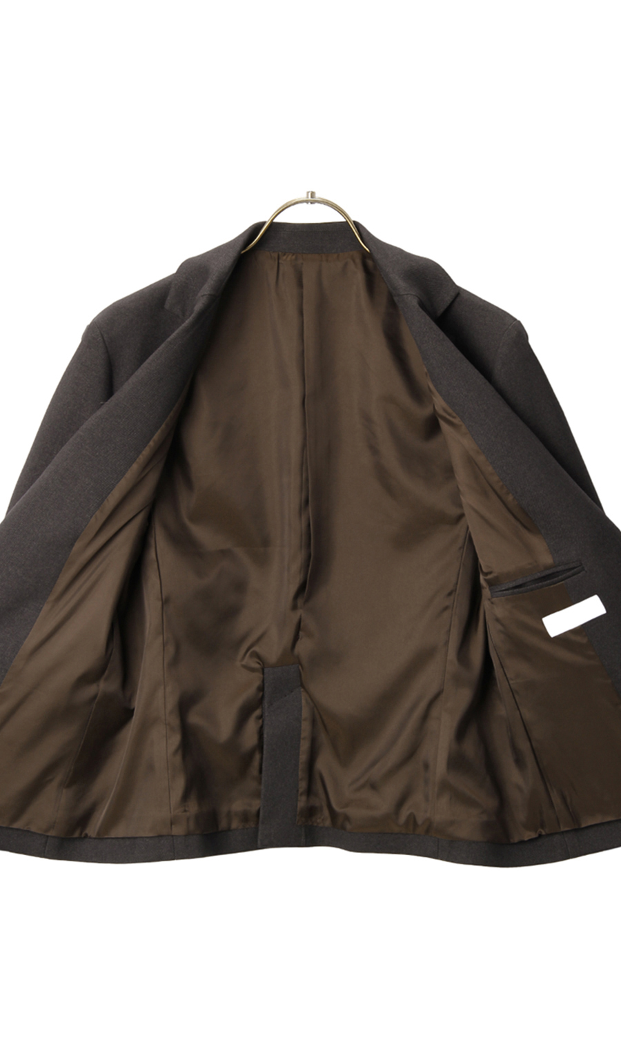 【訳アリ商品】テーラードジャケット【1ボタン】 ブラウン S
