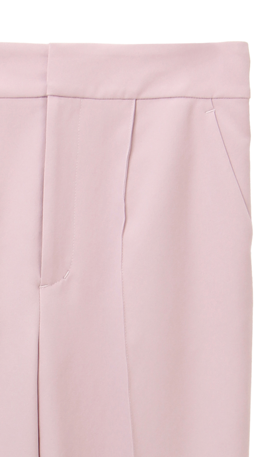 【訳アリ商品】太めテーパードパンツ【裾上げ済み】 ピンク S