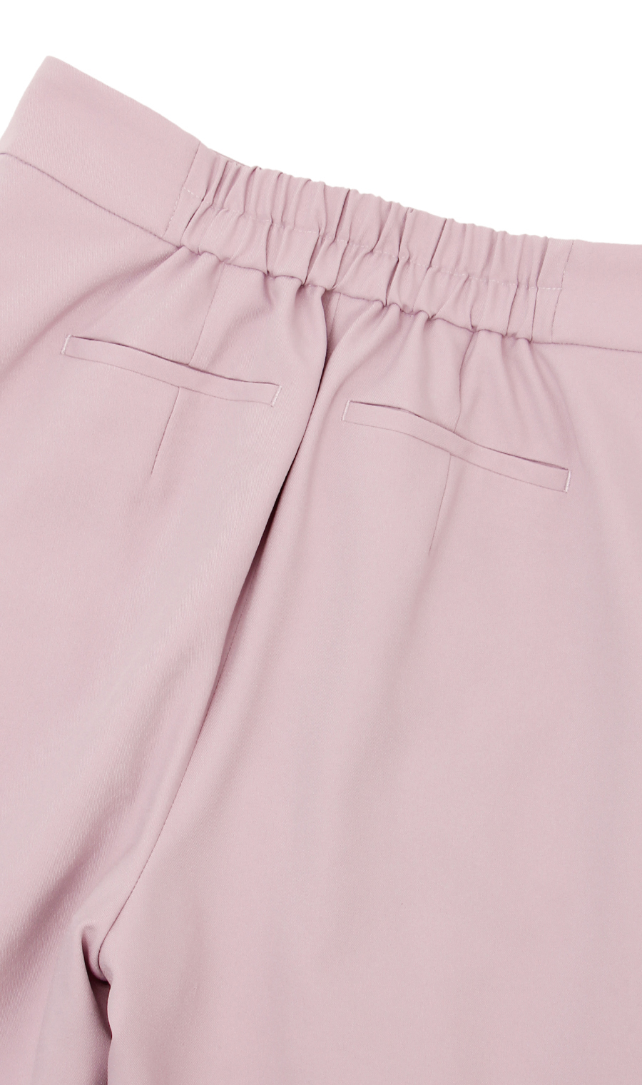 【訳アリ商品】太めテーパードパンツ【裾上げ済み】 ピンク S