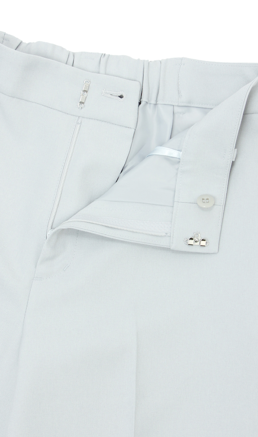 【訳アリ商品】ワイドパンツ【裾上げ済み】 ブルー SS