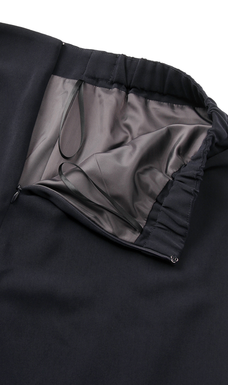 【訳アリ商品】アシメタックスカート【ウォッシャブル】 ネイビー S