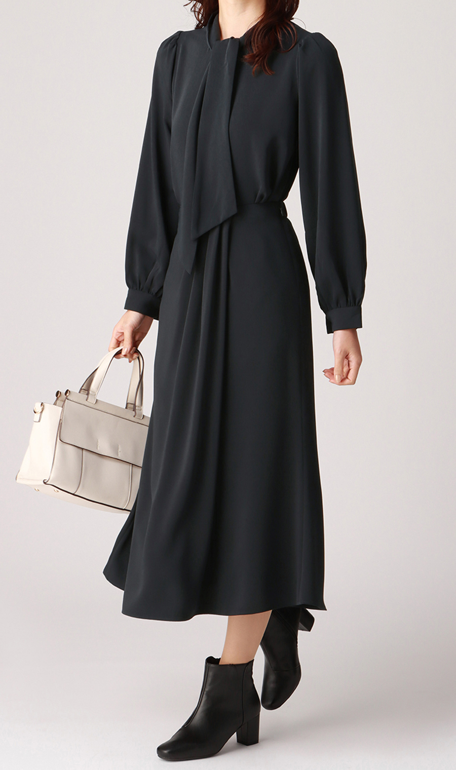 【訳アリ商品】アシメタックスカート【ウォッシャブル】 ネイビー S