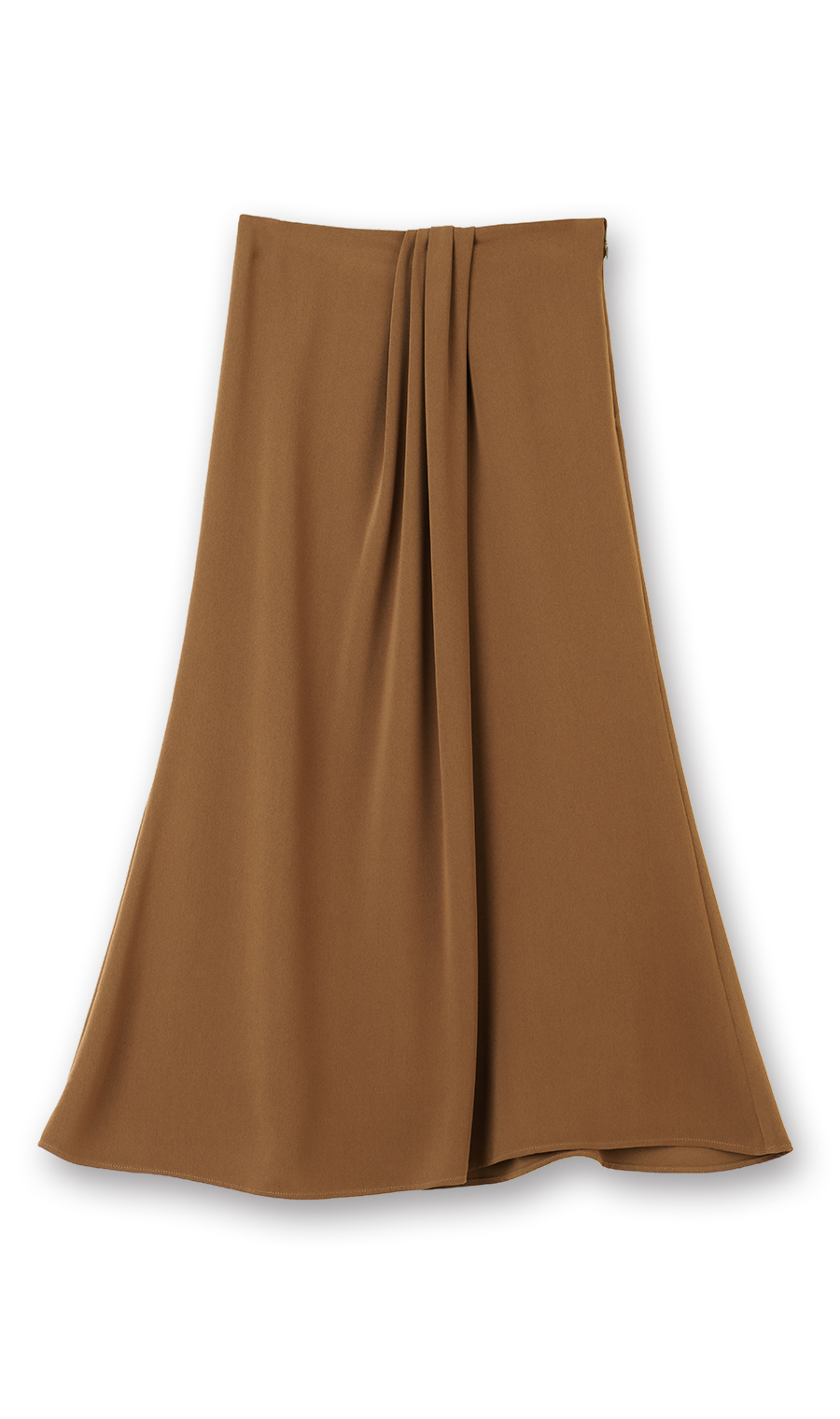 【訳アリ商品】アシメタックスカート【ウォッシャブル】 ブラウン S